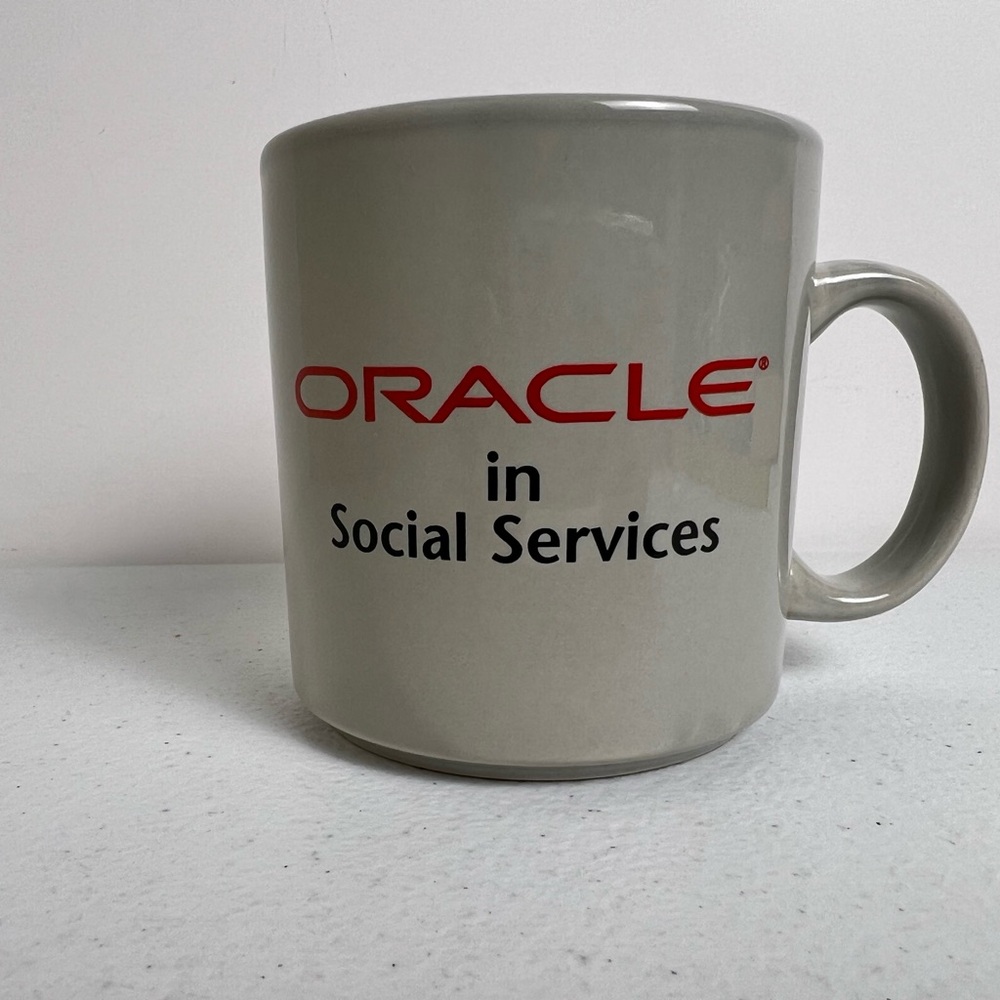 Oracle in Social Services Cloud Computing Logo Ceramic Coffee Mug